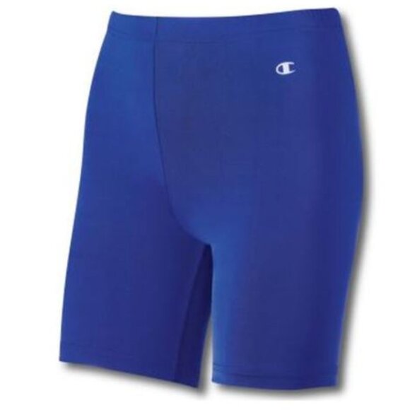 Champion Pants - Champion Double Dry Women's Compression Shorts, Blue Medium